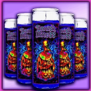 BANISH ILLNESS Ritual Fixed 7-Day Candles